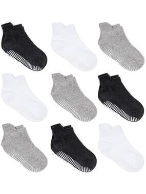 Baby Non Slip Grip Socks Toddler Anti Skid Socks Kids Boys Girls Ankle Socks